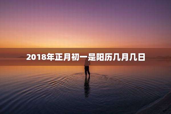 2018年正月初一是阳历几月几日