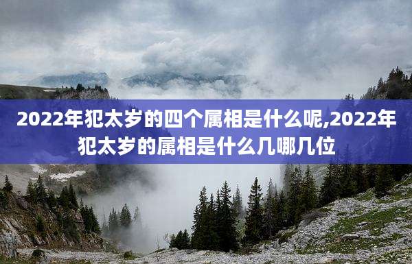 2022年犯太岁的四个属相是什么呢,2022年犯太岁的属相是什么几哪几位