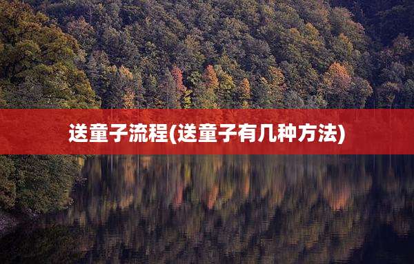 送童子流程(送童子有几种方法)
