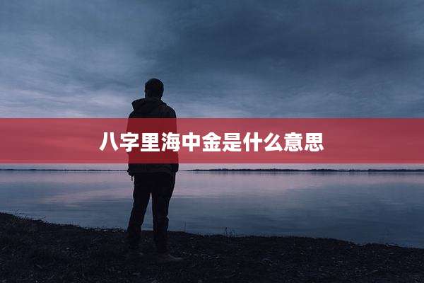 八字里海中金是什么意思