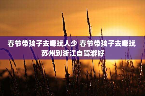 春节带孩子去哪玩人少 春节带孩子去哪玩 苏州到浙江自驾游好