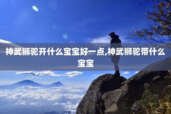神武狮驼开什么宝宝好一点,神武狮驼带什么宝宝