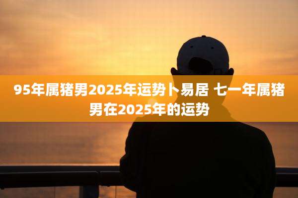 95年属猪男2025年运势卜易居 七一年属猪男在2025年的运势