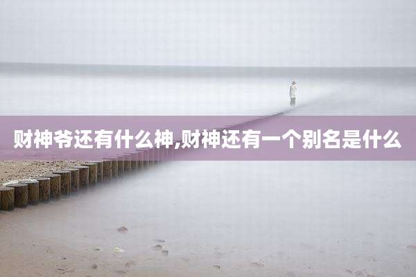 财神爷还有什么神,财神还有一个别名是什么