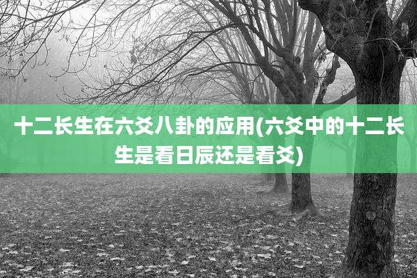 十二长生在六爻八卦的应用(六爻中的十二长生是看日辰还是看爻)