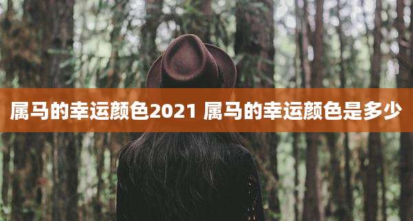 属马的幸运颜色2021 属马的幸运颜色是多少