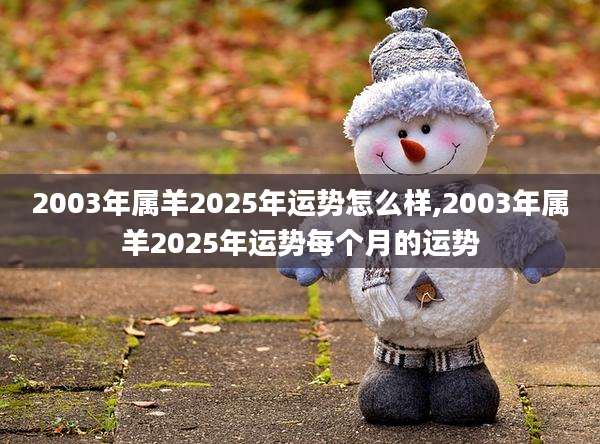 2003年属羊2025年运势怎么样,2003年属羊2025年运势每个月的运势