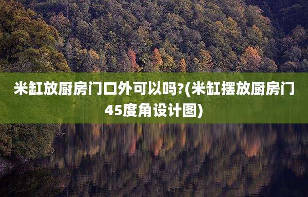 米缸放厨房门口外可以吗?(米缸摆放厨房门45度角设计图)
