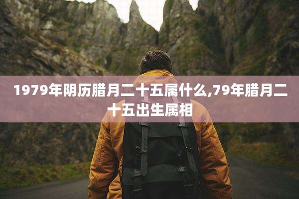 1979年阴历腊月二十五属什么,79年腊月二十五出生属相