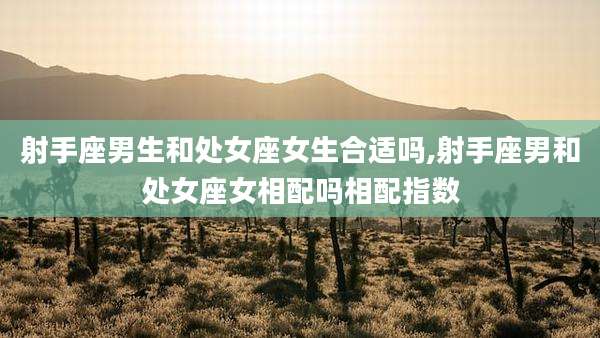 射手座男生和处女座女生合适吗,射手座男和处女座女相配吗相配指数