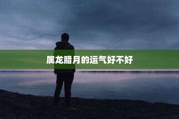 属龙腊月的运气好不好