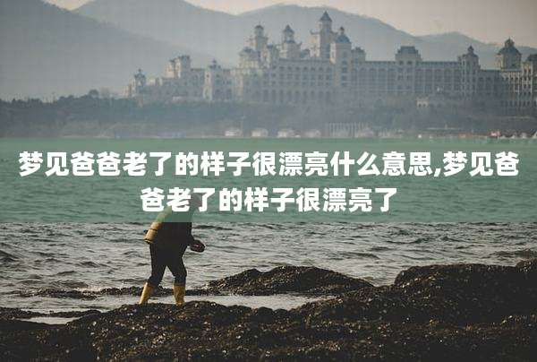 梦见爸爸老了的样子很漂亮什么意思,梦见爸爸老了的样子很漂亮了