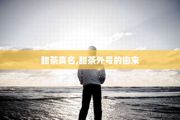甜茶真名,甜茶外号的由来