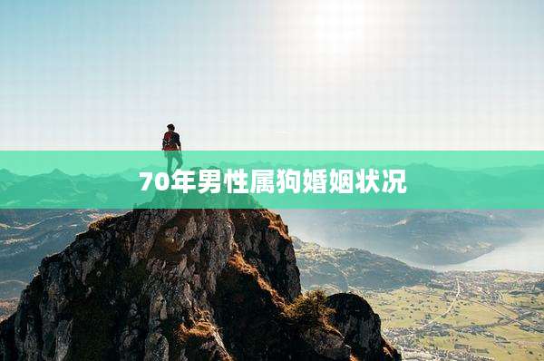 70年男性属狗婚姻状况