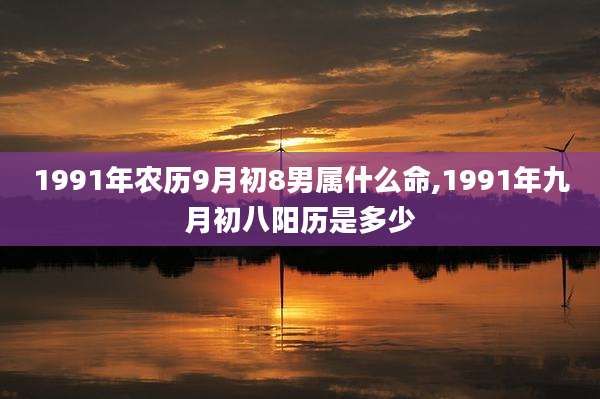 1991年农历9月初8男属什么命,1991年九月初八阳历是多少