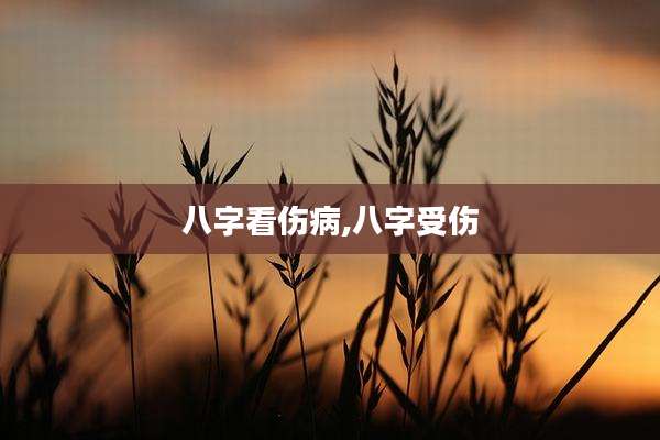 八字看伤病,八字受伤