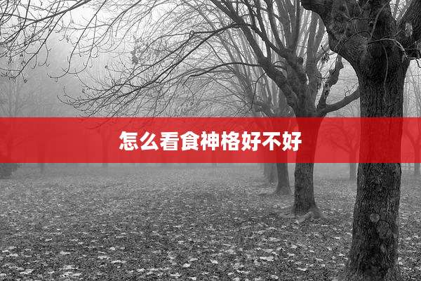 怎么看食神格好不好