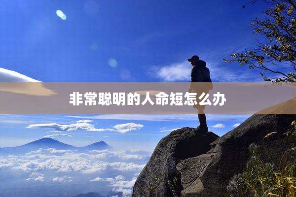 非常聪明的人命短怎么办