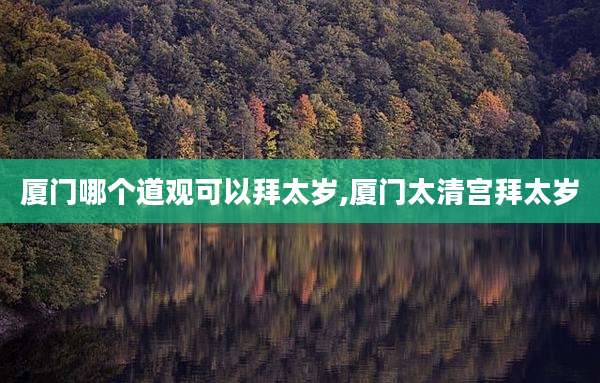 厦门哪个道观可以拜太岁,厦门太清宫拜太岁