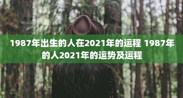 1987年出生的人在2021年的运程 1987年的人2021年的运势及运程