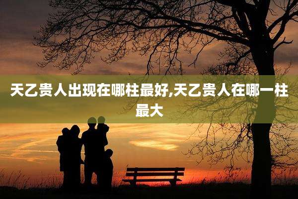 天乙贵人出现在哪柱最好,天乙贵人在哪一柱最大