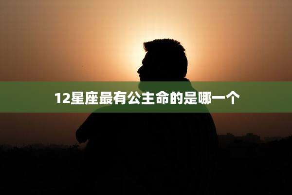 12星座最有公主命的是哪一个