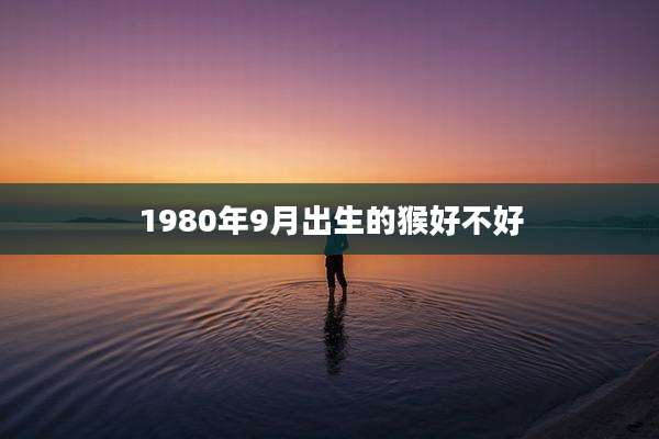 1980年9月出生的猴好不好