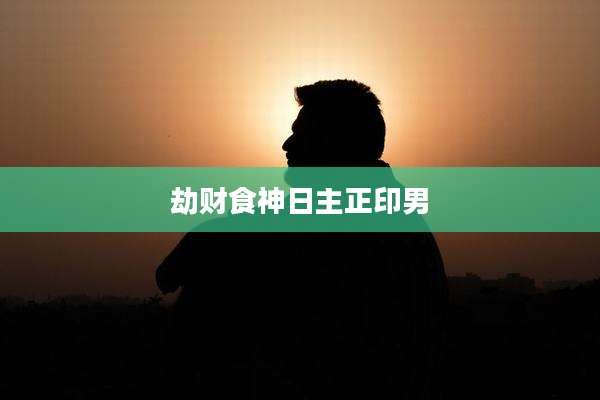 劫财食神日主正印男