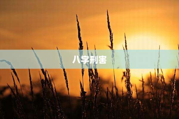 八字刑害