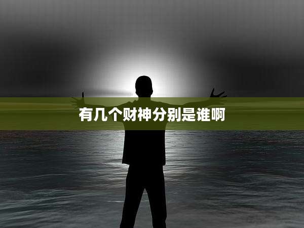 有几个财神分别是谁啊