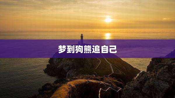 梦到狗熊追自己