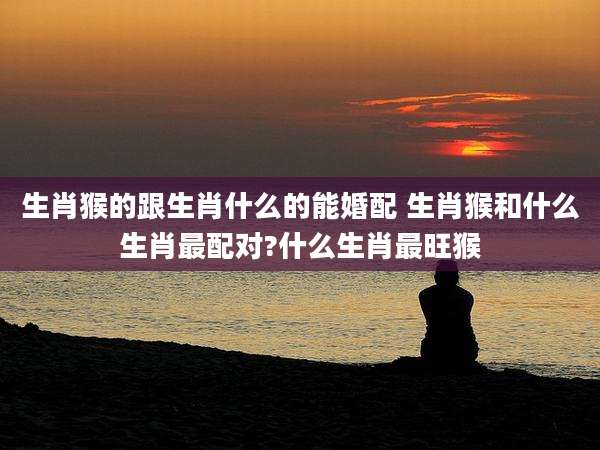 生肖猴的跟生肖什么的能婚配 生肖猴和什么生肖最配对?什么生肖最旺猴