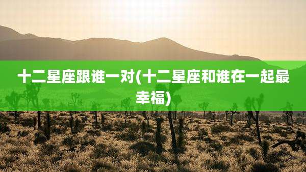 十二星座跟谁一对(十二星座和谁在一起最幸福)