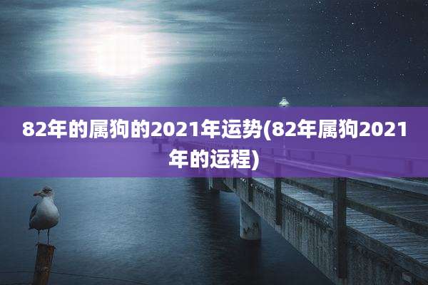 82年的属狗的2021年运势(82年属狗2021年的运程)