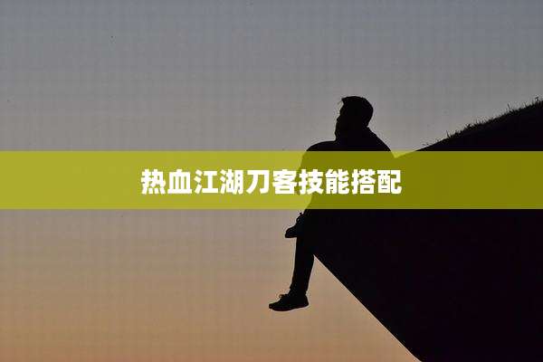 热血江湖刀客技能搭配