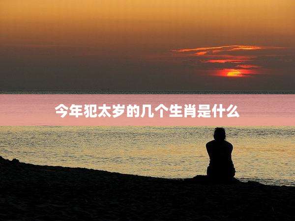 今年犯太岁的几个生肖是什么