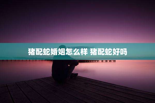 猪配蛇婚姻怎么样 猪配蛇好吗