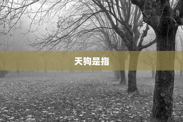 天狗是指