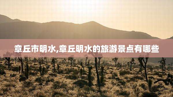 章丘市明水,章丘明水的旅游景点有哪些