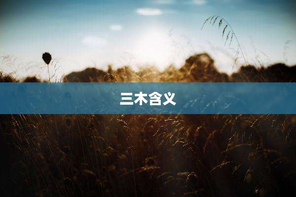 三木含义