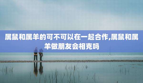 属鼠和属羊的可不可以在一起合作,属鼠和属羊做朋友会相克吗