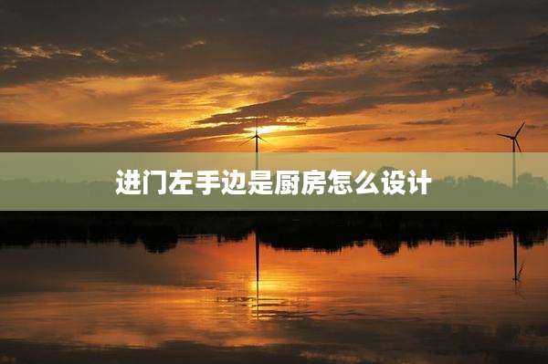 进门左手边是厨房怎么设计
