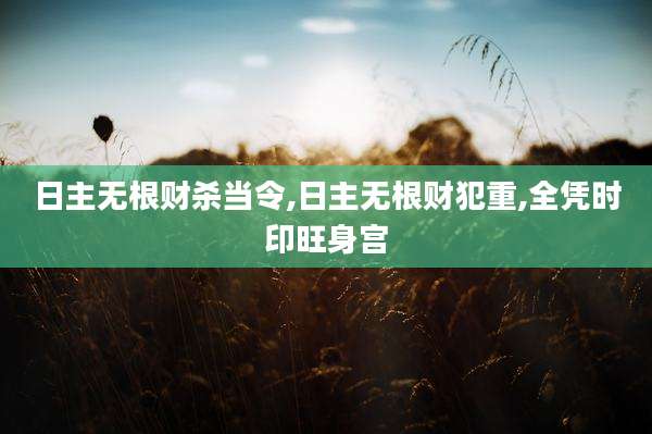 日主无根财杀当令,日主无根财犯重,全凭时印旺身宫