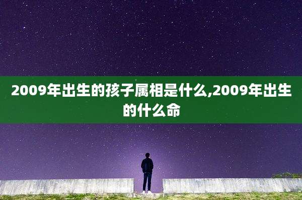 2009年出生的孩子属相是什么,2009年出生的什么命