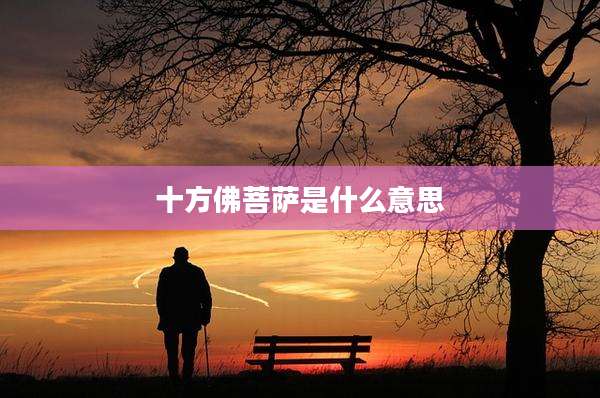 十方佛菩萨是什么意思