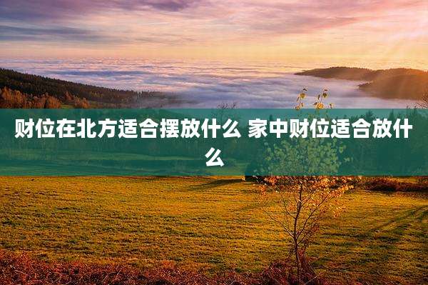 财位在北方适合摆放什么 家中财位适合放什么