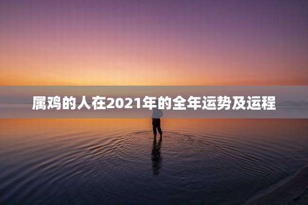 属鸡的人在2021年的全年运势及运程