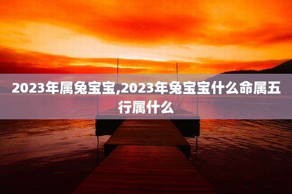 2023年属兔宝宝,2023年兔宝宝什么命属五行属什么