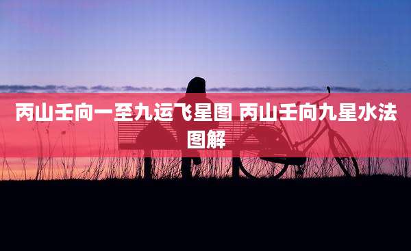 丙山壬向一至九运飞星图 丙山壬向九星水法图解