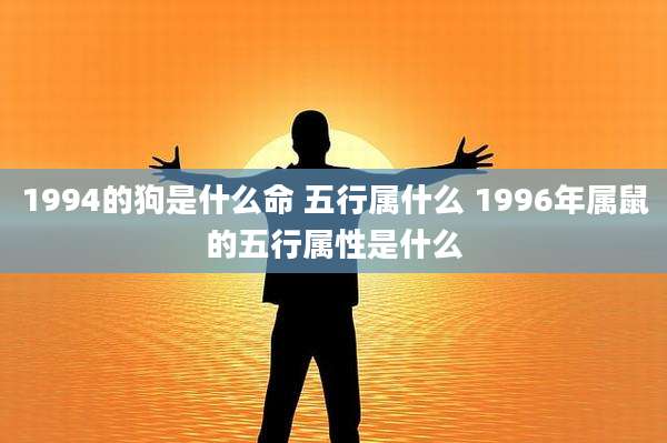 1994的狗是什么命 五行属什么 1996年属鼠的五行属性是什么
